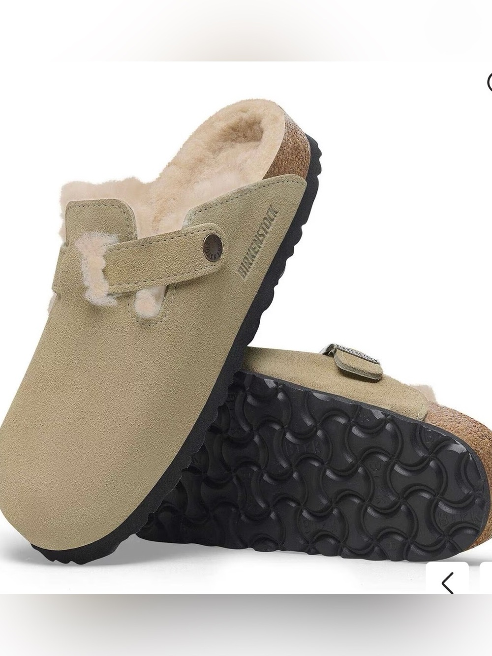 Birkenstock Shearling Lined Suede Clogs